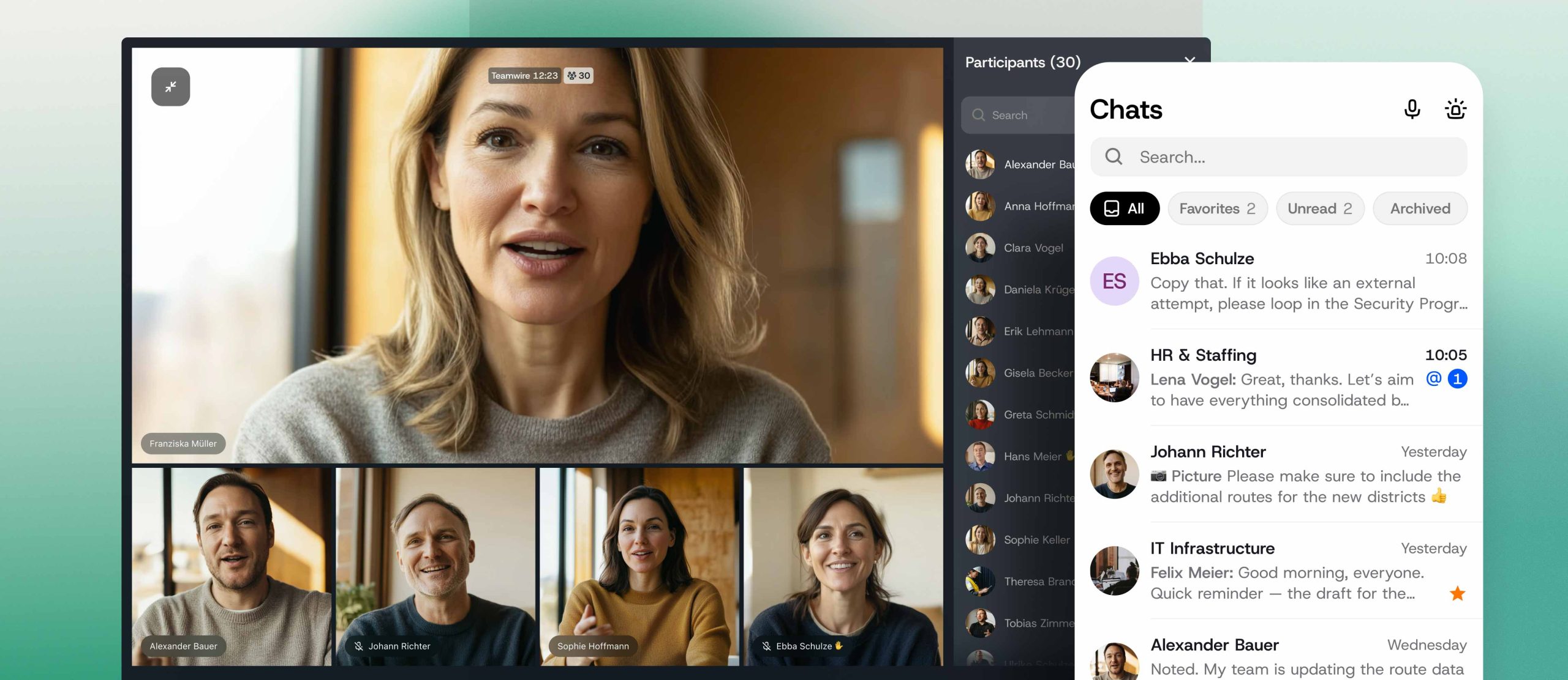 Messenger for government agencies and the public sector