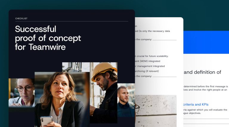 Checklist: Successful proof of concept for Teamwire