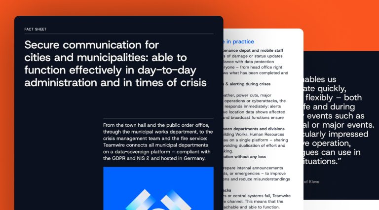 Secure communication for cities & municipalities
