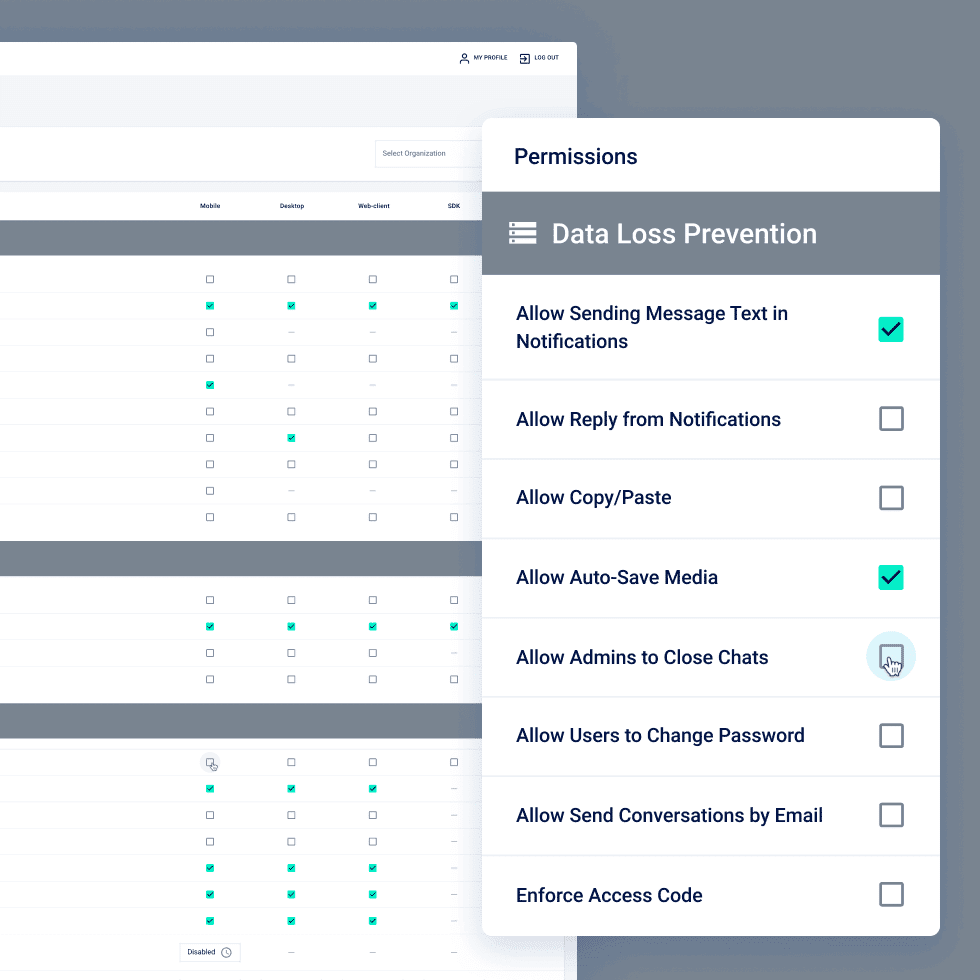 Teamwire administration dashboard