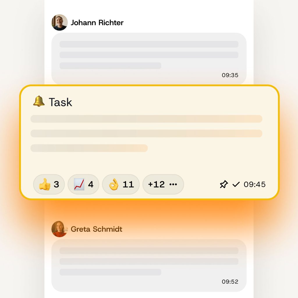 farbige Statusnachrichten