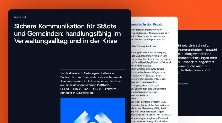 Sichere Kommunikation für Städte und Gemeinden