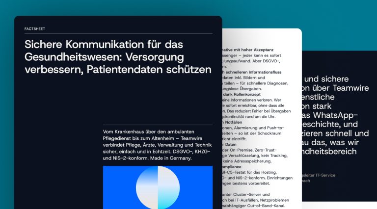 Sichere Kommunikation für das Gesundheitswesen